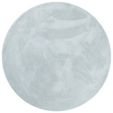 vidaXL Dywan HUARTE z krótkim włosiem, niebieski, Ø 100 cm