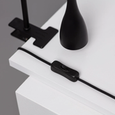 Lampa z Klamrą Czarna Abruzzo Vincenzo GU10