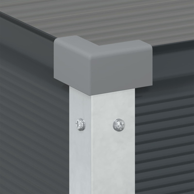 Donica Antracyt 100 x 45 x 90 cm Stal Galwanizowana