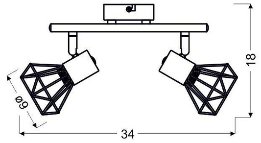 Lampa ścienna Candellux Verve 92-60976 listwa E14 matowy szary