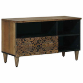 Szafka pod telewizor Brązowy 80 x 33 x 46 cm Drewno z mango