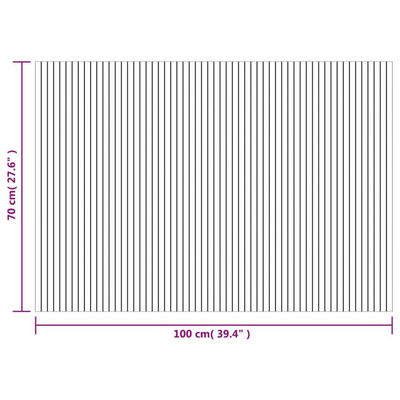 vidaXL Dywan prostokątny, szary, 70x100 cm, bambusowy