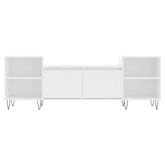 vidaXL Szafka pod TV, biała, 80x36x50 cm, materiał drewnopochodny