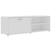 Szafka pod TV, biała, 120x34x37 cm, materiał drewnopochodny vidaXL