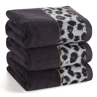 Ręcznik Eva czarny 70x140