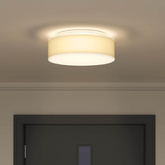 Lampa Sufitowa Z reflektorami Biały 38 x 38 x 13,5 cm tkanina