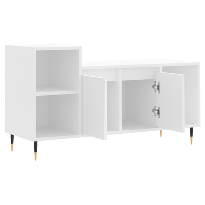 Szafka pod TV, biała, 100x35x55 cm, materiał drewnopochodny vidaXL