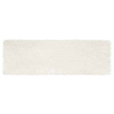 Dywan z sztucznej owczej skóry TAFALLA Biały 80 x 250 cm