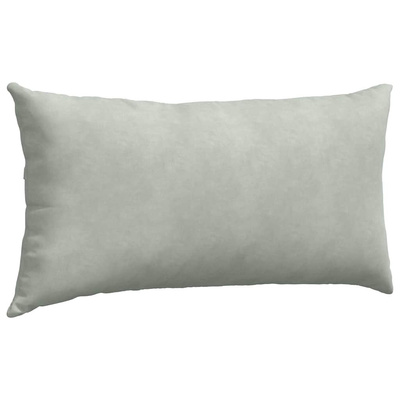 Poduszki na sofę 2 pcs Jasnoszary 80 x 40 cm Tkanina sztruksowa