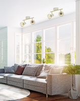 Lampa ścienna 2xE14 26cm Oslo 92-61805 Listwa Biały/Złoty