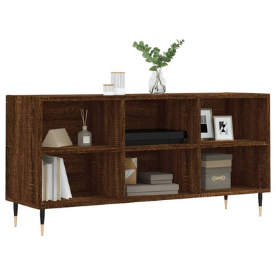 vidaXL Szafka pod TV, brązowy dąb, 103,5x30x50 cm