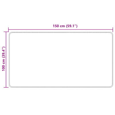 Chodnik dywanowy MARSA Kremowy 100 x 150 cm Poliester i PVC