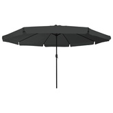 Parasolka ogrodowa Antracyt 394 x 394 x 248 cm Poliester i Stal