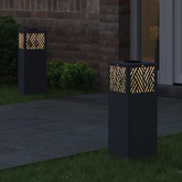 Słoneczna LED lampa na ścieżkę 2 pcs Antracyt