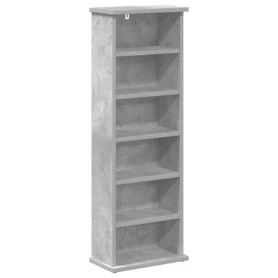 Kabinet na płyty CD Betonowy szary 60 x 17 x 92 cm