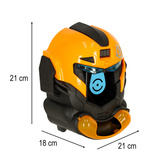Gra zręcznościowa robot kask strzelanie do celu pistolet kulki celownik