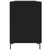 vidaXL Biurko, czarne, 140x50x75 cm, materiał drewnopochodny