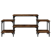 vidaXL Szafka pod TV, przydymiony dąb, 117x35x52 cm
