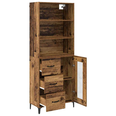 Highboard Stare drewno 69,5 x 34 x 180 cm Drewno inżynieryjne