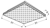 Plafon lustrany kwadrat LED ciepły Mosaic 10-30627