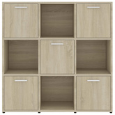 Regał na książki, dąb sonoma, 90x30x90 cm