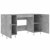 vidaXL Biurko, szarość betonu, 140x50x75 cm, materiał drewnopochodny wariant 5