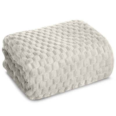 Koc Fla beżowy 150x200