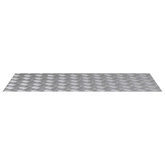 Stopień Prostokątny 4 pcs Srebrny 100 x 50 cm Aluminium