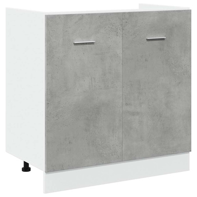 Szafka pod zlew, "Lyon", szarość betonu, 80x46x81,5 cm
