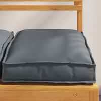 Poduszka 2 pcs Antracyt 40 x 40 x 8 cm Materiał Oxford