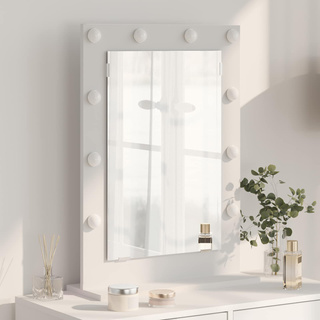Lustro toaletowe Prostokątny Z lustrem Biały 70 x 50 x 18 cm