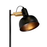 Lampa podłogowa czarna metalowa regulowana Reno 51-80196