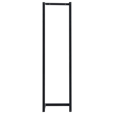 Stojak na ręcznik, czarny, 25x20x95 cm, żelazny