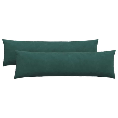 Poduszki na sofę 2 pcs Ciemna zieleń 145 x 40 cm