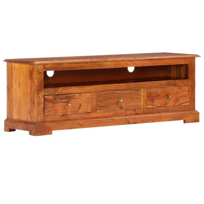vidaXL Szafka pod TV, 120x30x40 cm, lite drewno akacjowe