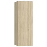 vidaXL Szafki telewizyjne, 4 szt., dąb sonoma, 30,5x30x90 cm, płyta