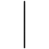 Metalowe wymienne wezgłowie, czarne, 135 cm