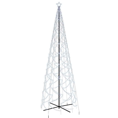 Choinka stożkowa, 1400 zimnych białych LED, 160x500 cm