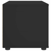 Szafka pod TV "VISNES" Czarna 60x40x38 cm Drewno klejone