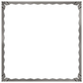 Krawężnik do trawnika 4 szt. 60 x 60 x 20 cm Stal srebrny
