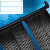 Panele solarne do podgrzewania basenu, 4 szt., 80x620 cm