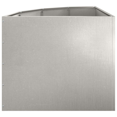 Doniczka Różnorożna Srebrny 60 x 60 x 50 cm stal nierdzewna