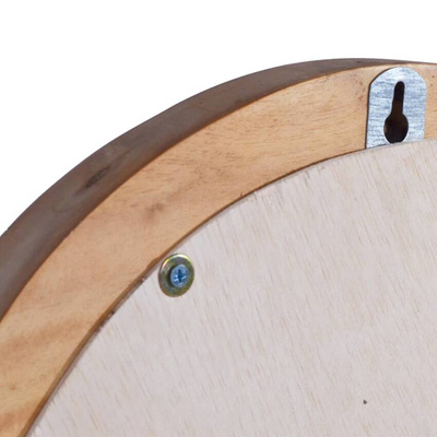 vidaXL Lustro ścienne, 60 cm, tekowe, okrągłe model standard