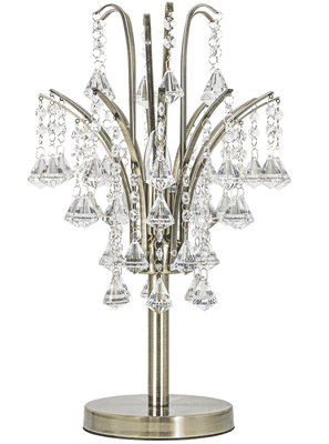 nocna biurkowa stołowa kryształowa MONTE CARLO 1 x60W E27 złoty Lampka