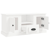vidaXL Szafka pod TV, biała, 100x35,5x45 cm, materiał drewnopochodny