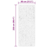 vidaXL Dywan HUARTE z krótkim włosiem, kremowy, 80x250 cm