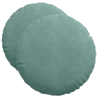 Poduszki na siedziska 2 pcs Zielony morski ?50 x 19 cm Aksamit