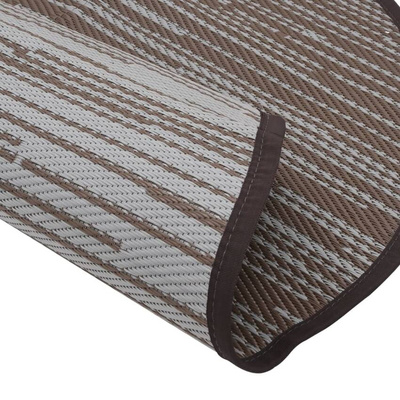 vidaXL Dywan na zewnątrz, brązowy, ?160 cm, PP