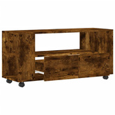 vidaXL Szafka pod TV, przydymiony dąb, 102x34,5x43 cm