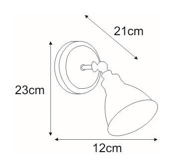 Kinkiet K-8005W-1 WH z serii WATSO WHITE KAJA